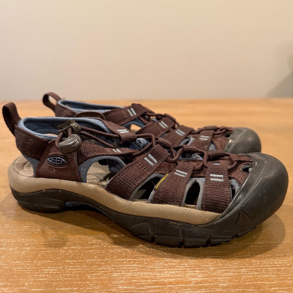 Keen Newport H2 Water Shoes Wmn’s Closed Toe Quick Dry Mulch Quiet Harbor Sz 6.5